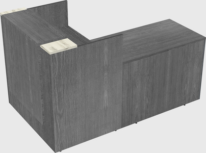 L-shaped modular reception