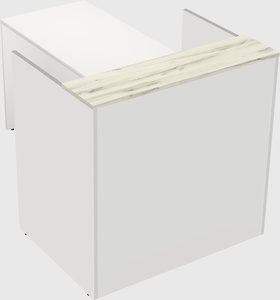 L-shaped modular reception