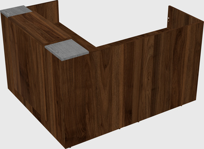 L-shaped modular reception