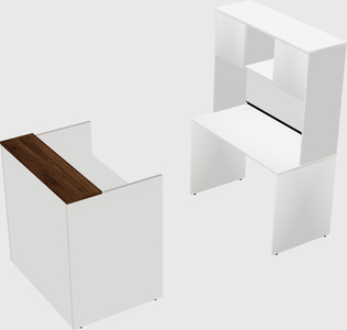 Comptoir d'accueil modulable