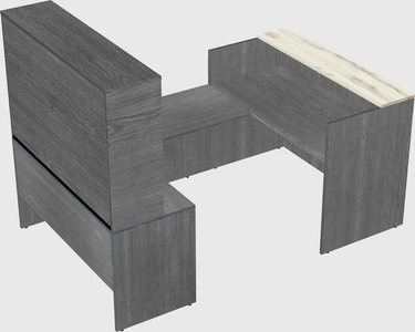 Comptoir d'accueil modulable