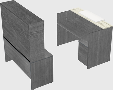 Comptoir d'accueil modulable