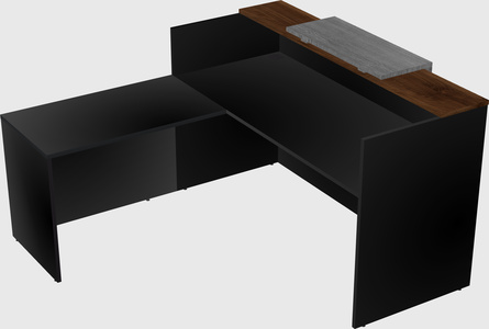 L-shaped modular reception