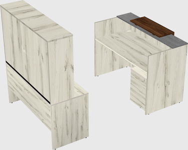 Modular reception desk