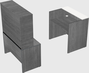 Comptoir d'accueil modulable