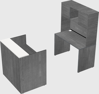 Comptoir d'accueil modulable
