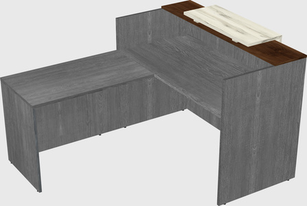 L-shaped modular reception