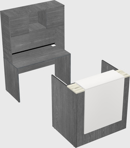 Comptoir d'accueil modulable