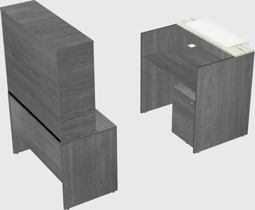 Comptoir d'accueil modulable