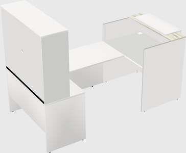 Comptoir d'accueil modulable