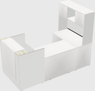 Comptoir d'accueil modulable
