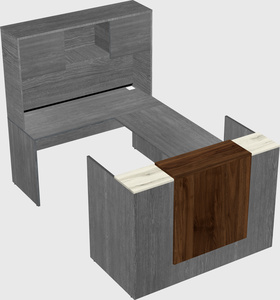 Comptoir d'accueil modulable