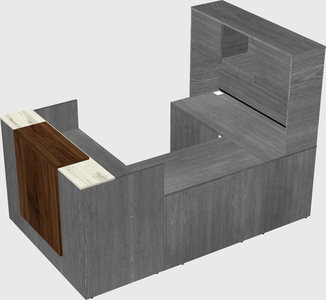 Comptoir d'accueil modulable