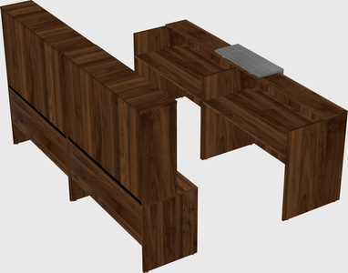 Shared u-shaped reception desks
