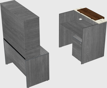 Comptoir d'accueil modulable