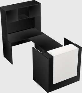 Comptoir d'accueil modulable