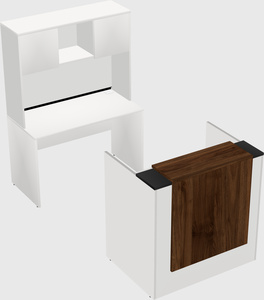 Comptoir d'accueil modulable