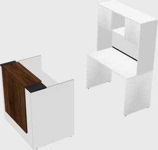 Comptoir d'accueil modulable