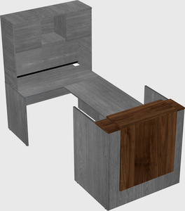 Comptoir d'accueil modulable