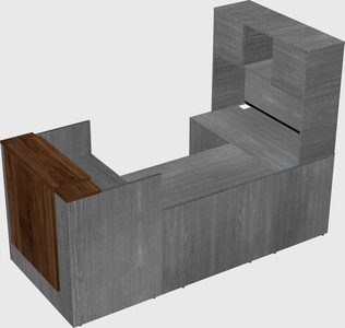 Comptoir d'accueil modulable