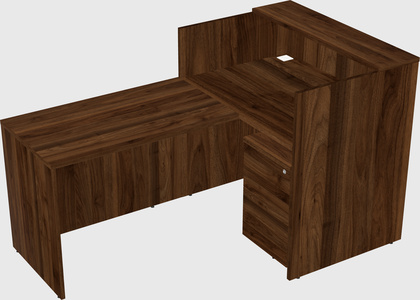 L-shaped modular reception