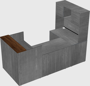 Comptoir d'accueil modulable