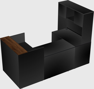 Comptoir d'accueil modulable