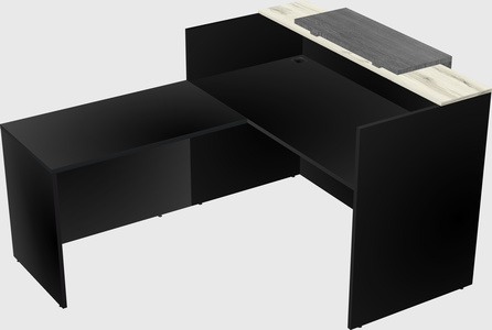 L-shaped modular reception