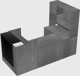 Comptoir d'accueil modulable