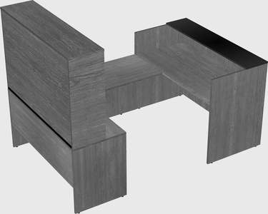 Comptoir d'accueil modulable