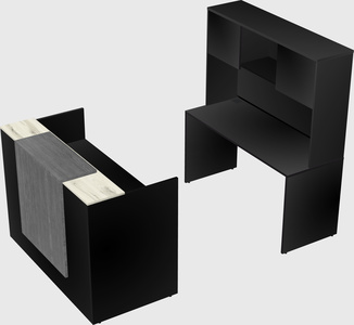 Comptoir d'accueil modulable