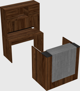 Comptoir d'accueil modulable