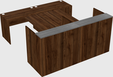 Shared u-shaped reception desks
