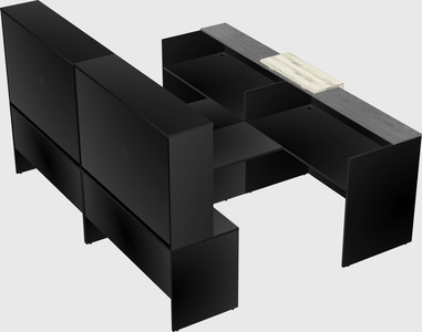 Shared u-shaped reception desks