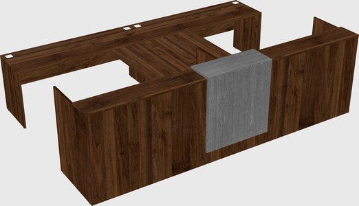 Shared u-shaped reception desks