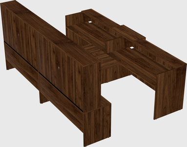 Shared u-shaped reception desks