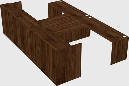 Shared u-shaped reception desks