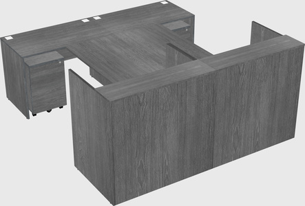 Shared u-shaped reception desks