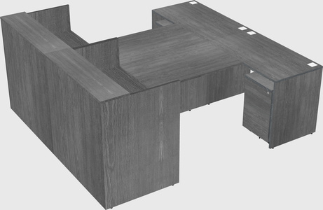 Shared u-shaped reception desks
