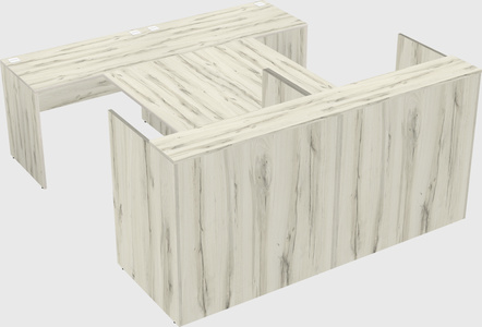 Shared u-shaped reception desks