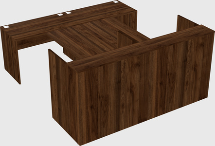 Shared u-shaped reception desks