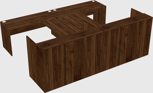 Shared u-shaped reception desks
