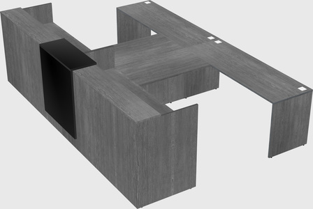 Shared u-shaped reception desks