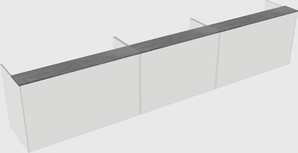 Long reception desk