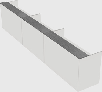 Long reception desk
