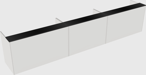 Long reception desk