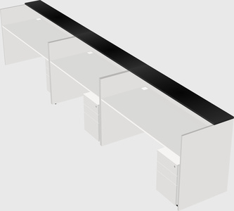 Long reception desk