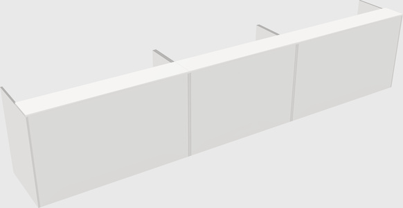 Long reception desk