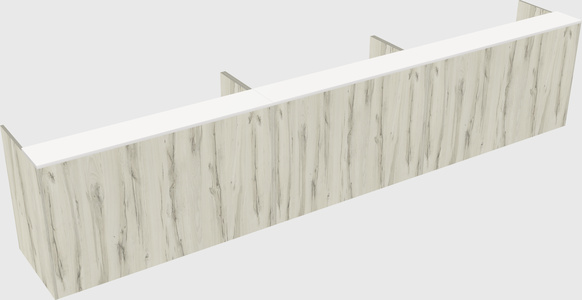 Long reception desk