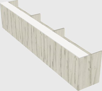 Long reception desk